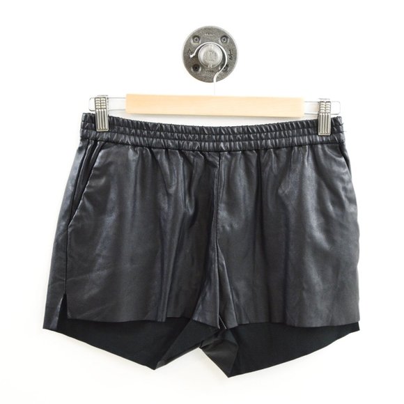 H&M Faux Leather Shorts #163-83 - Picture 1 of 2